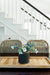 greige design shop + interiors newport beach house white stairway carpet runner woven dining chairs