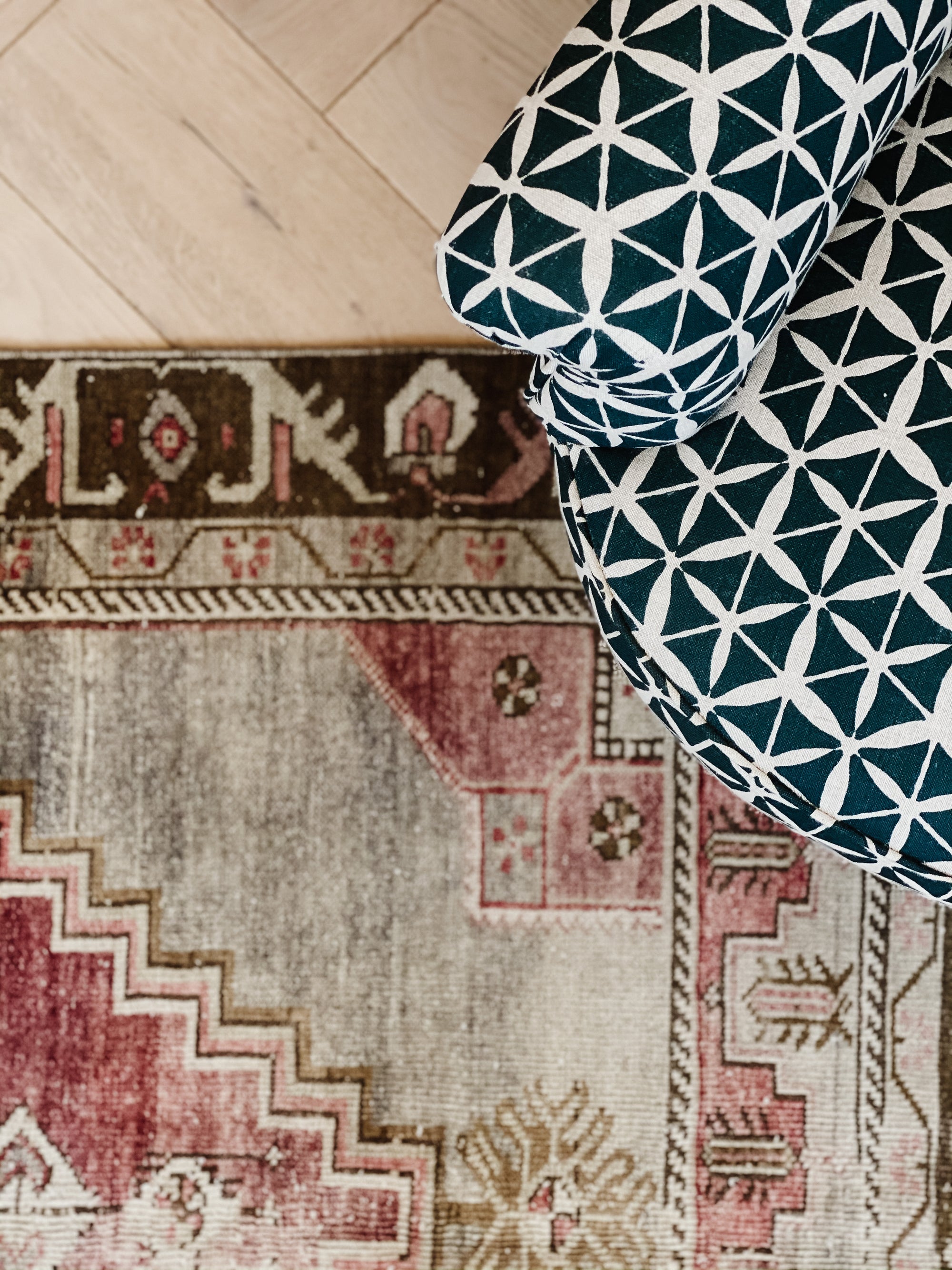 Vintage Turkish rugs greige design shop + interiors