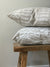 greige textiles pillow fern stripe white on oatmeal