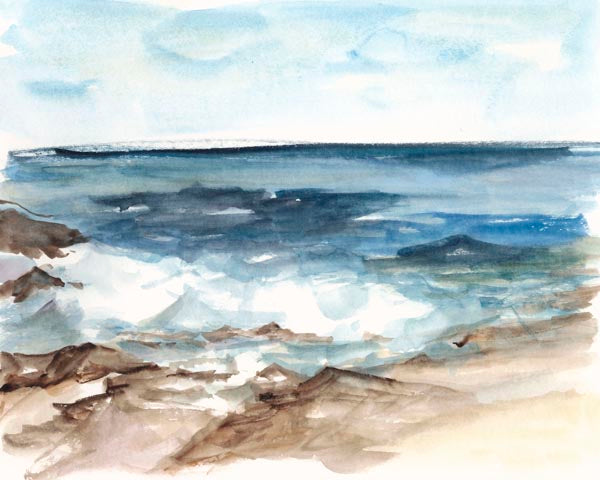 Coastal Watercolor V