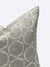 Cape pillow in white on Oatmeal linen greige textiles greige design shop + interiors