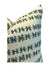 Stick Stripe pillow in Tealish on Oyster