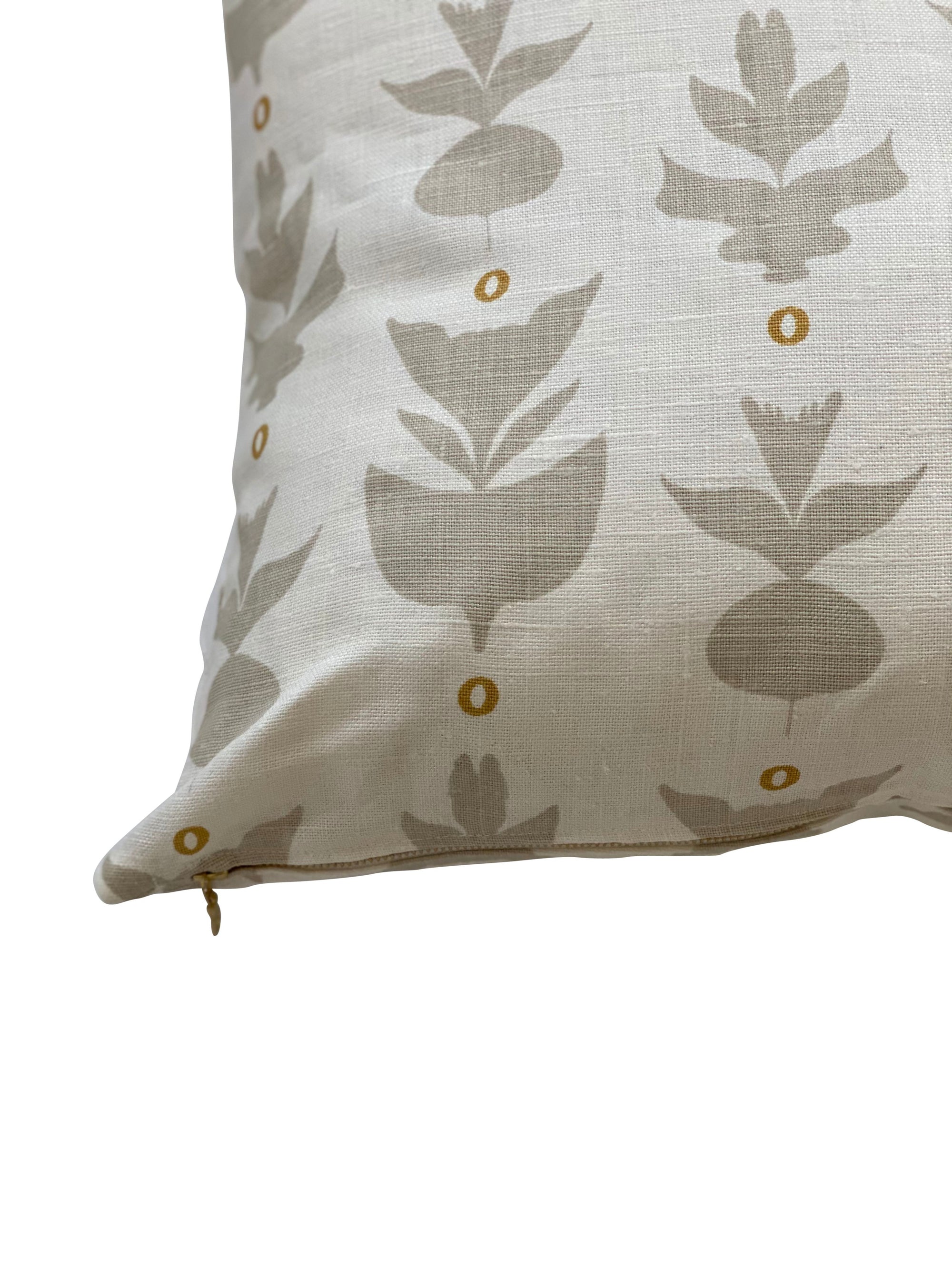 Capri Pillow Heron and Wheat on Oyster